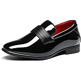 Bruno Marc Boys Dress Shoes Slip-on Loafers Formal Tuxedo Shoes