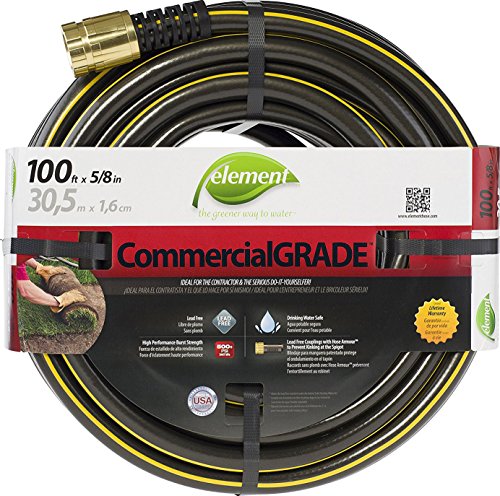 Swan Products ELIH58100 Foot Garden Hose, 100 ft, Black