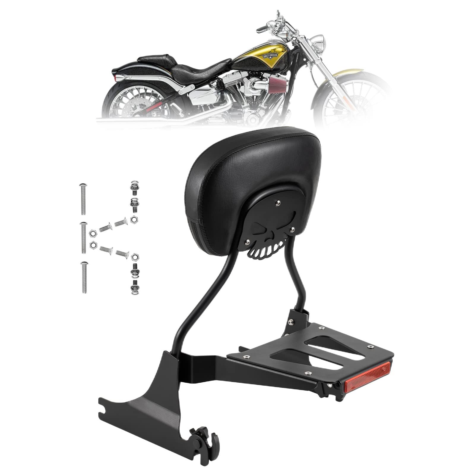 Mua sissy bar Backrest Luggage Rack for Harley Breakout FXSB FXSE FXST ...