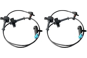 BELKEBIR Rear ABS Wheel Speed Sensor Left & Right Compatible with 2007-2013 Chevy Silverado 1500 2500 3500, GMC Sierra 1500, Chevy Cheyenne Replace ALS1757 20938121 10384745 15872664 SU9441 5S7975 2ABS0171