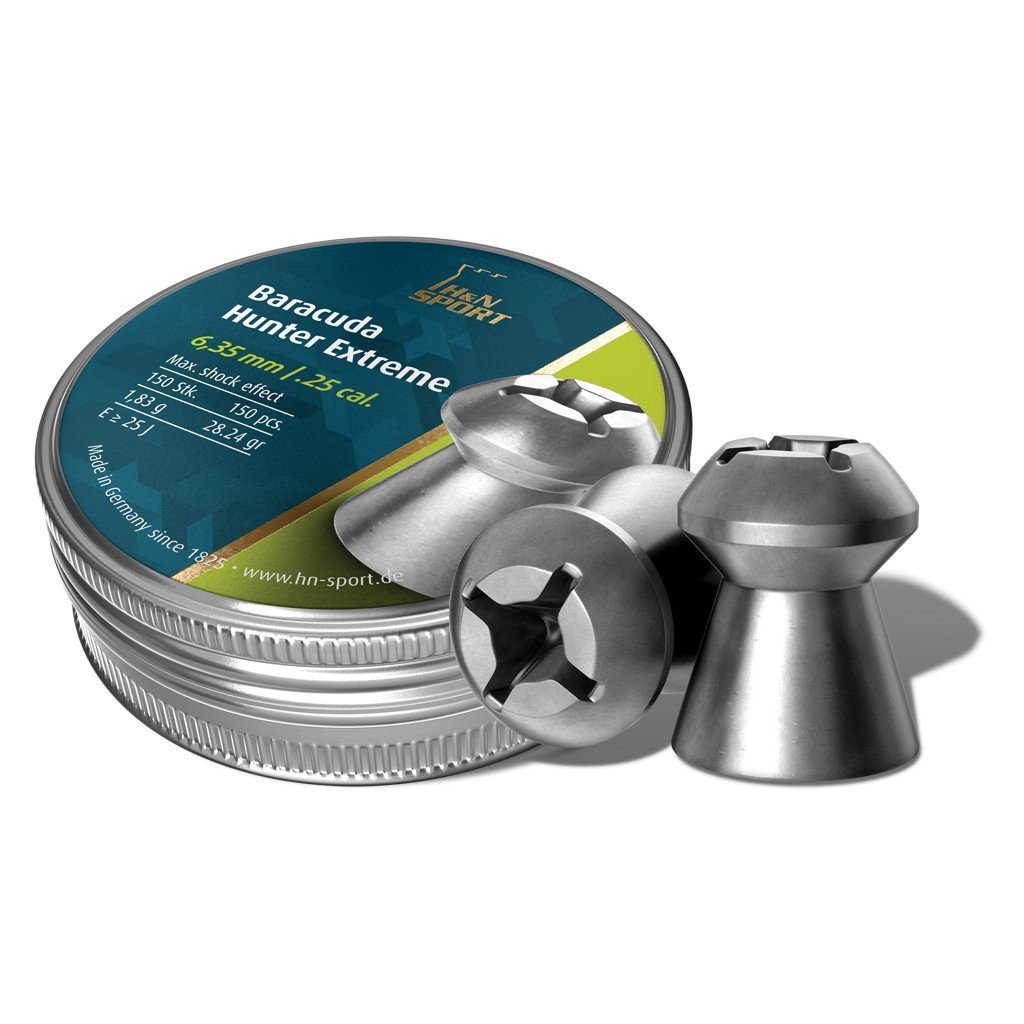 H&N Diabolo Baracuda Hunter Extreme Cal 6.35MM, EXTR (150) Unisex Adult, Silver, M