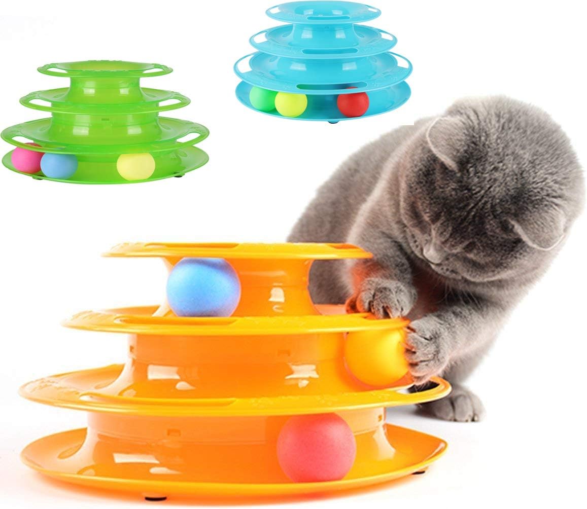 3 tier ball cat toy