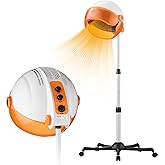 VEVOR 1875W Hooded Bonnet Dryer with Variable Speed, Temperature, Timer, and Wheels for Beauty Salon and Home Spa