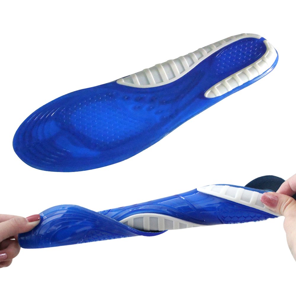 Suscong Sports Gel Shoe Insoles,Comfort and Shock Absorption Inserts for Men and Women,Rapid Foot Pain Relief (Men\'s (US size 8-13))