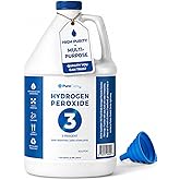 3% Food Grade Hydrogen Peroxide (1 Gallon) - No Added Stabilizers - Made in The USA derived from 35% Food Grade Hydrogen Peroxide