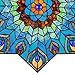 RIVER OF GOODS Peacock Star 24 Inch High Stained Glass Suncatcher Window Panel, Teal