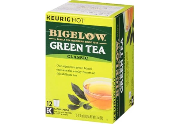 BIGELOW GREENTEA KEURIG K-CUPS, 12 COUNT BOX