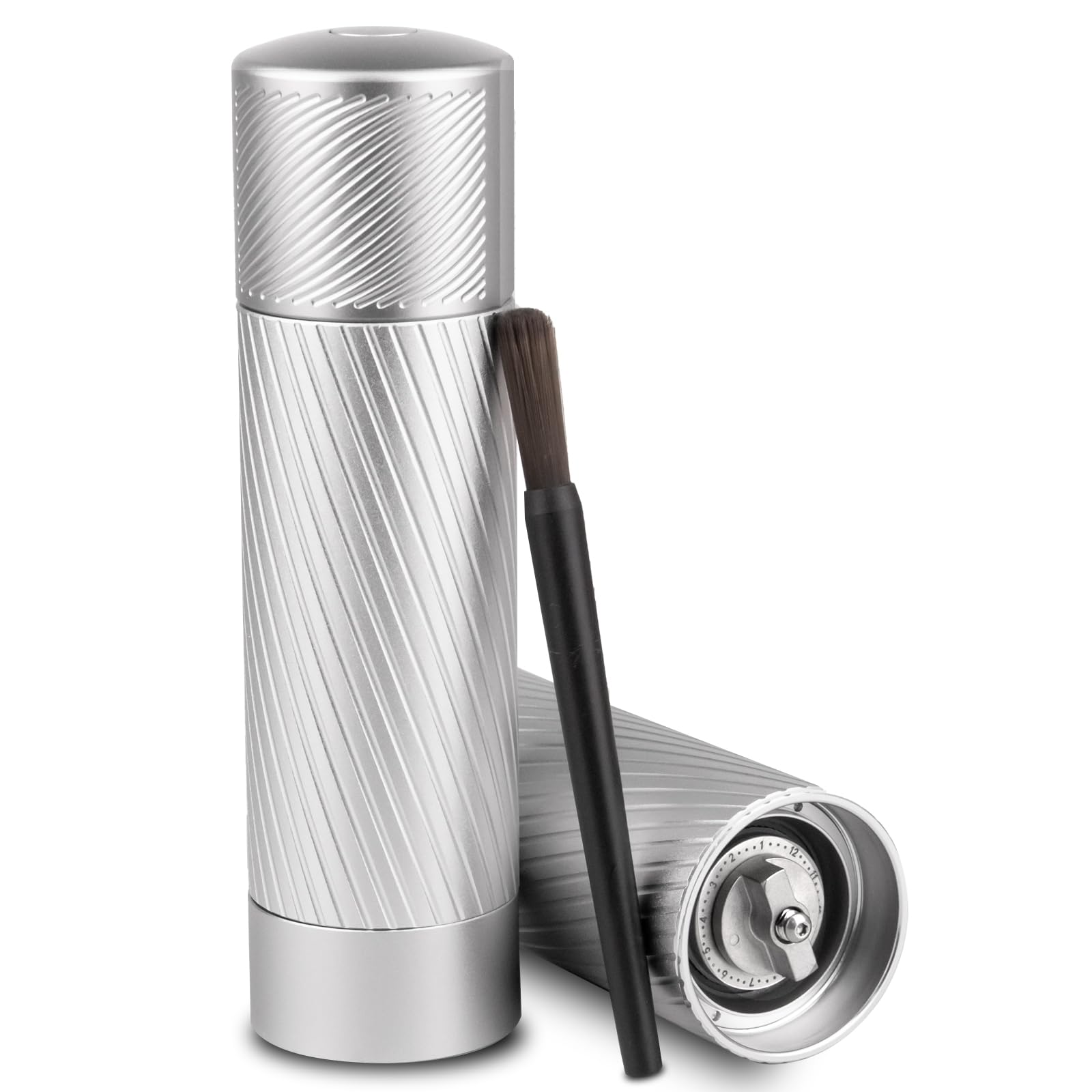 Homnoble Professional Salt Grinder Mill, Salt Grinder Heavy Duty Metal High Output Salt Mill Manual with Adjustable Coarseness and Ceramic Blade