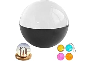 RYGRZJ Crystal Ball Video Player, 2.7" 3D Ultrasound Crystal Ball Digital Photo Album, Memory Orb, Personalized Video Display Memory Sphere, Uploadable Videos & Photos, DIY Gift for Anniversary Birthday