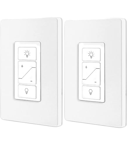 Electronic Dimmer Switch Light Switch Gu6212ewss 2 Gang Smart Dimmer,