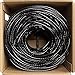 NavePoint CAT6 Ethernet Cable - CCA Bulk CAT6 Cable 500ft Ethernet Cable, 550MHz, 23AWG 4 Pair, Unshielded Twisted Pair (UTP), Solid Black