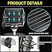 AKD Part LED Pods, 2pcs 4 inch 120W LED Cubes Light Combo Beam Driving Lights Off Road LED Bumper Lights Work Lights for Truck ATV Boat SUV