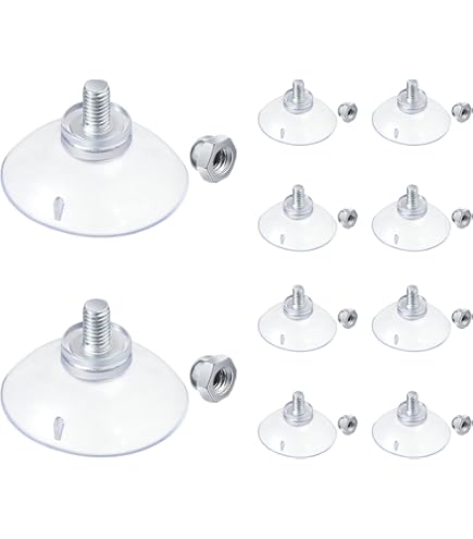 12Pcs Double Sided Suction Cups For Glass Table Top, To Keep The