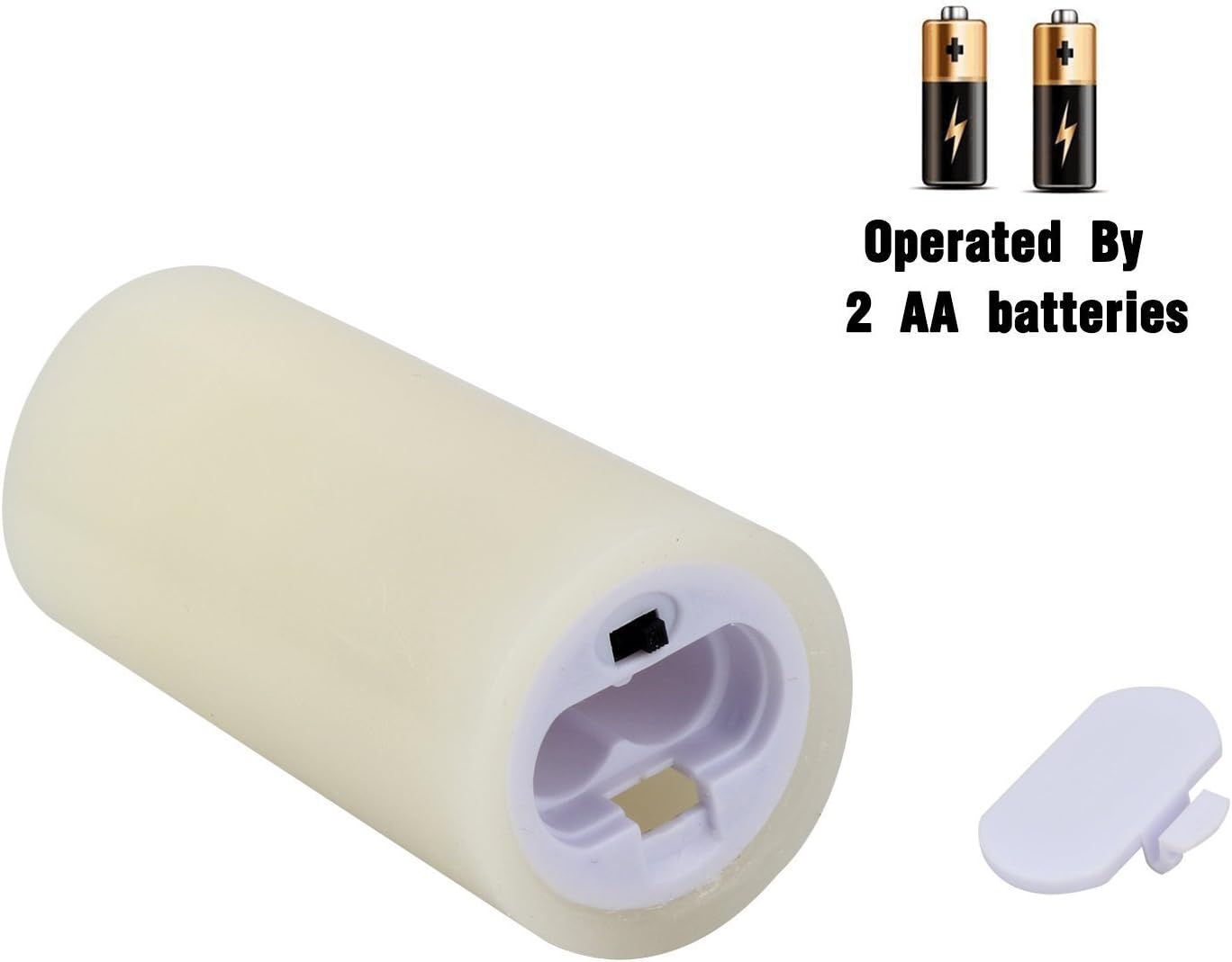 Antizer Flameless Candles Led Candles Pack of 9 (H 4" 5" 6" 7" 8" 9" x D 2.2") Ivory Real Wax Battery Candles with Remote Timer: Home Improvement