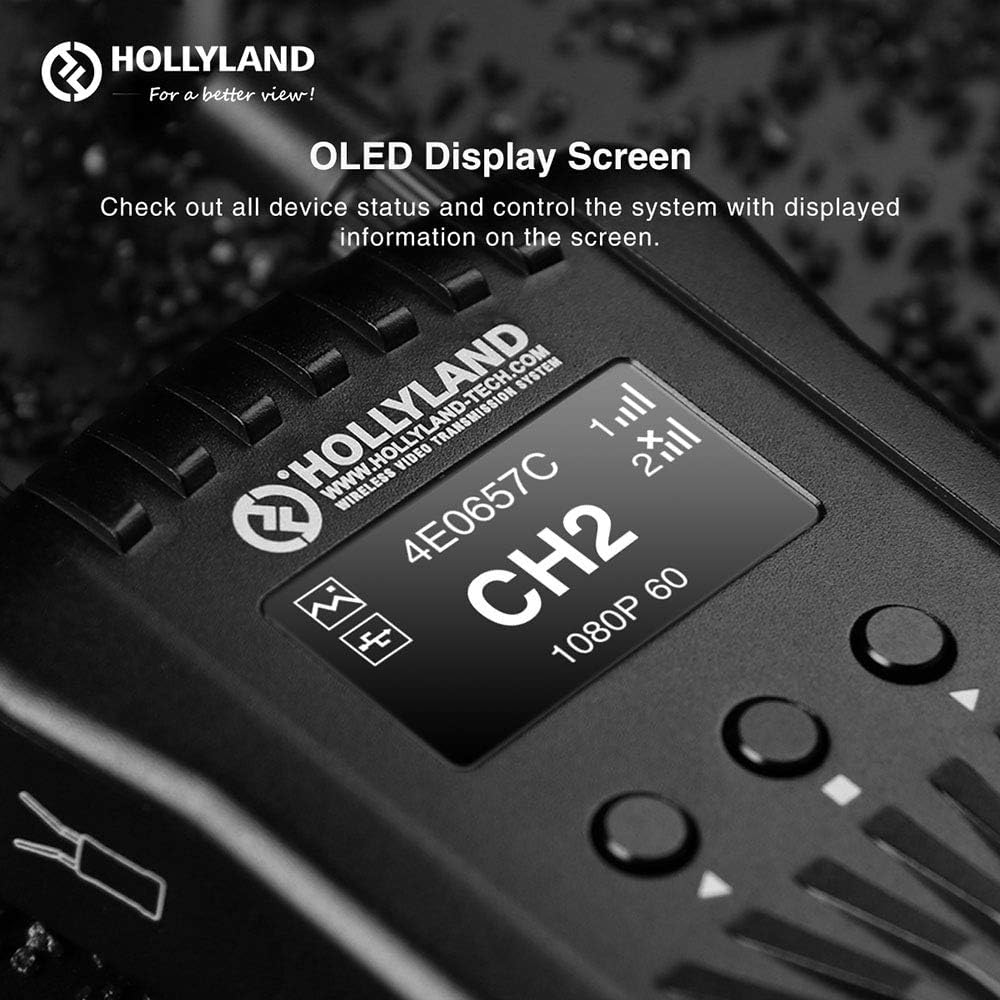 Hollyland Mars 400S Wireless SDI/HDMI Video Transmitter and Receiver for DSLR Camera, 400ft Long Range 0.1s Low Latency 1080P HD Video WiFi Transmission System : Camera & Photo