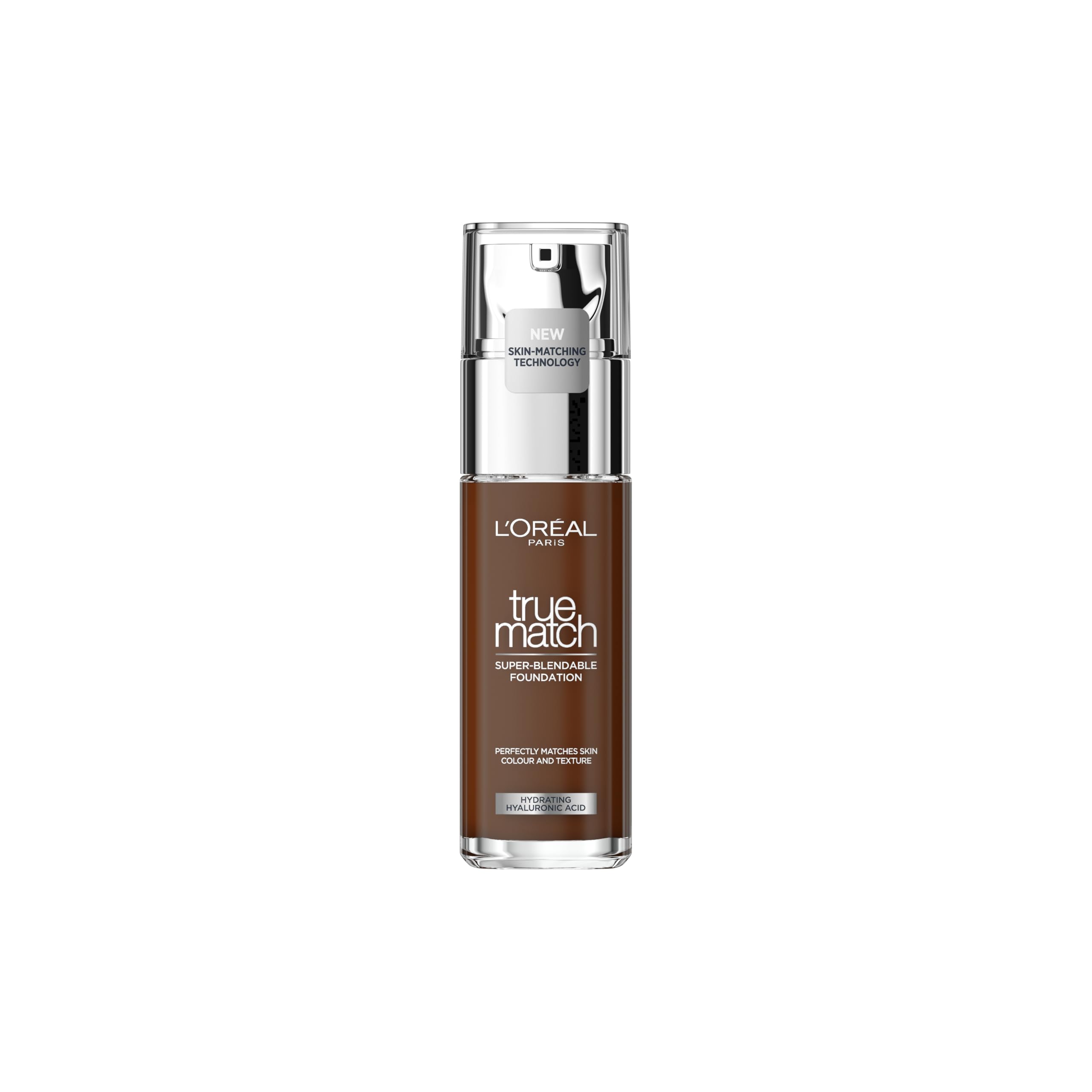 L'Oreal Paris Foundation True Match Liquid Foundation 10C Espresso with Hyaluronic Acid & SPF 17 30ml