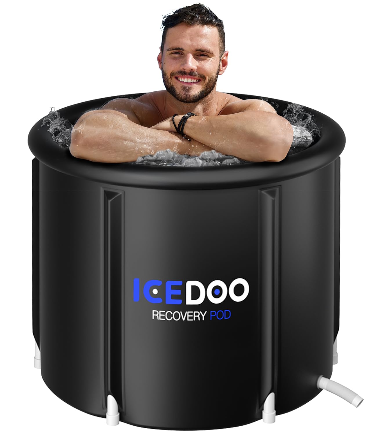thumbnail image 2 of Freeote 100 Gallon Cold Plunge Tub – Portable Ice Bath Tub For Athletes – Foldable PVC With Cover – 1-Person 2 of 4