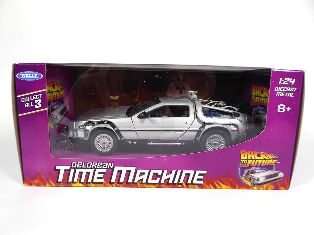 OPO 10 - DELOREAN car from the movie BACK TO THE FUTURE I - scale 1:24 (Ref: 01V-22443), Silver - Image 3
