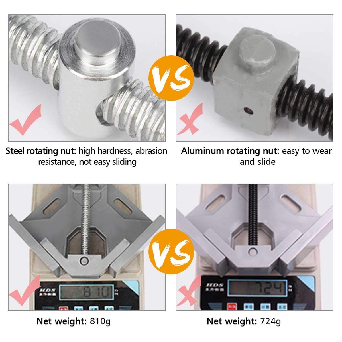 Gochange 90 Rechtwinklige Klemmeverstellbarer Eckschraubstock