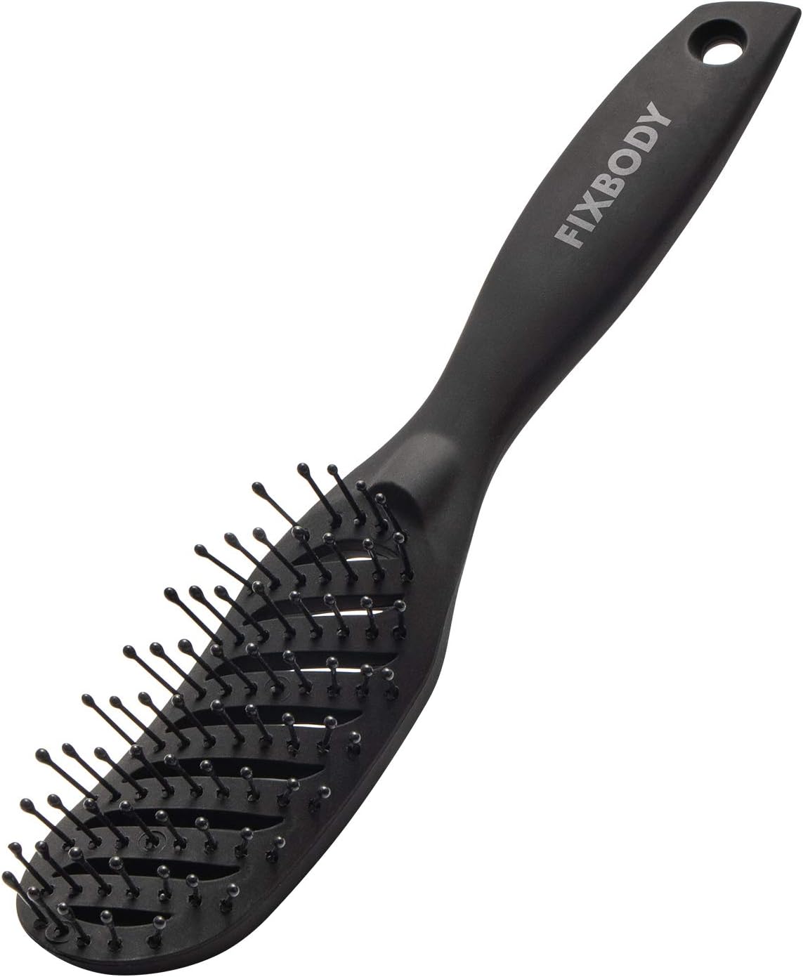 FIXBODY Curved Vent hair Brush for Blow Drying Styling and Solon