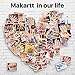 Makartt Nail File: 100/100 Grit Emery Boards for Nails, Doubled Sides Washable 10pcs Zebra Coarse Filer Kit for Shaping Acrylic and Extension Gel, Pedicure Manicure Tools Salon Home Use