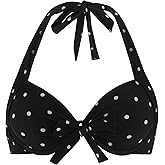 Ocean Blues Women's Push Up Bikini Top Halter Swimsuit Top