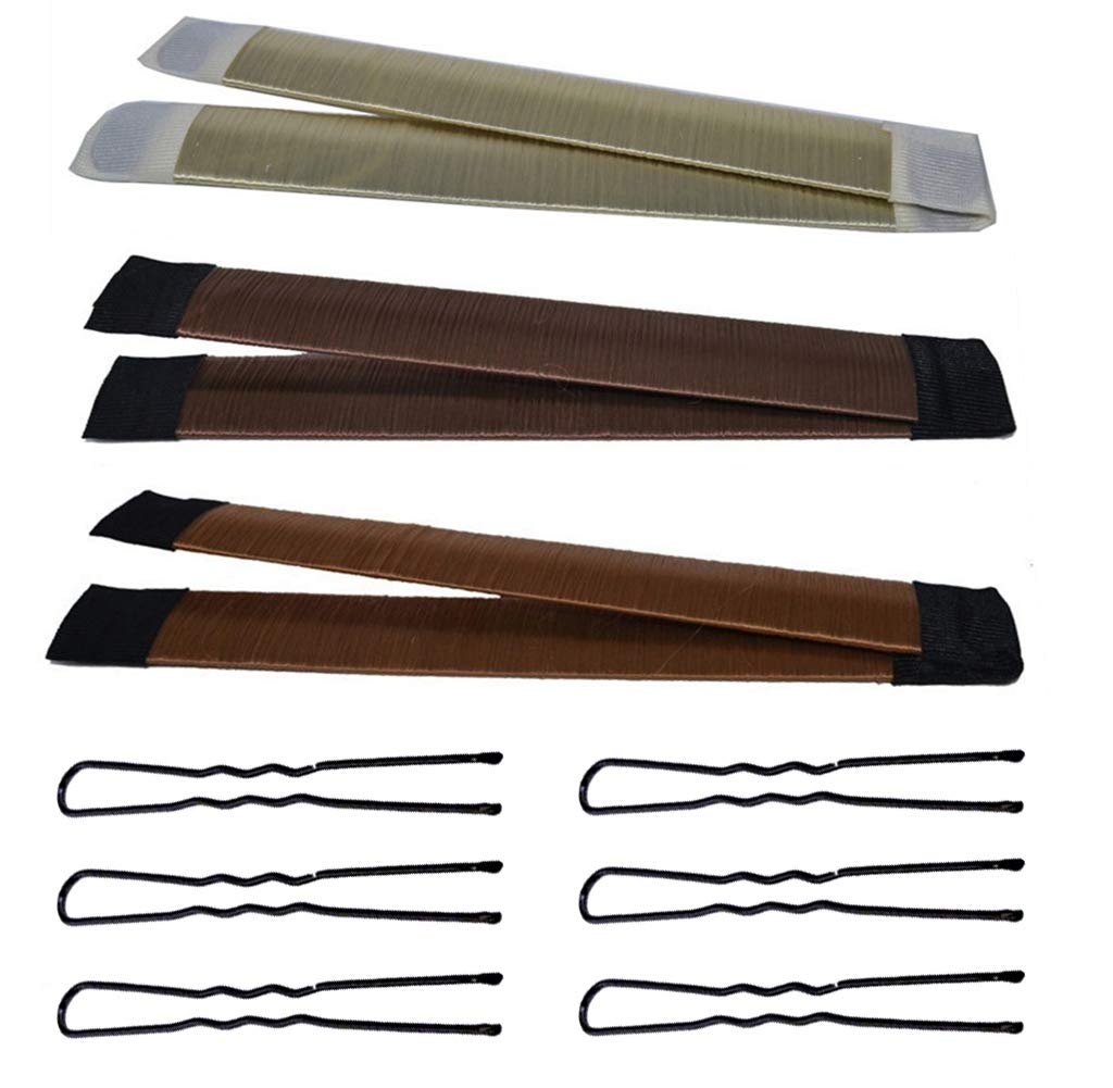 cuasen 3 PACK Hair Bun Maker Hair Band Accessory Hair Bun Shaper Perfect Hair Bun Making Tool For Girls Women