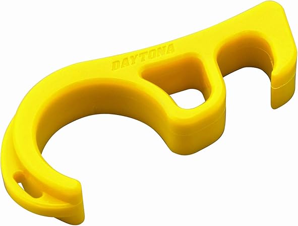 Amazon デイトナ バイク用 フロントブレーキロック イエロー 簡易パーキングブレーキ 傾斜地に駐車時の転倒抑止 バンジョーボルト ブレーキ取付パーツ 車 バイク