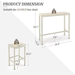 Cozyman Outdoor Bar Height Table and Chairs Set, 3