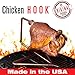 The Chicken Hook Inverted Suspension Chicken Roaster Stainless Steel, Rotisserie and Beer Can Chicken Alternative