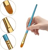 Aniyoo Paint Brushes 20 Pcs Set Nylon Hairs Wood Handles for Acrylic Watercolor view 5