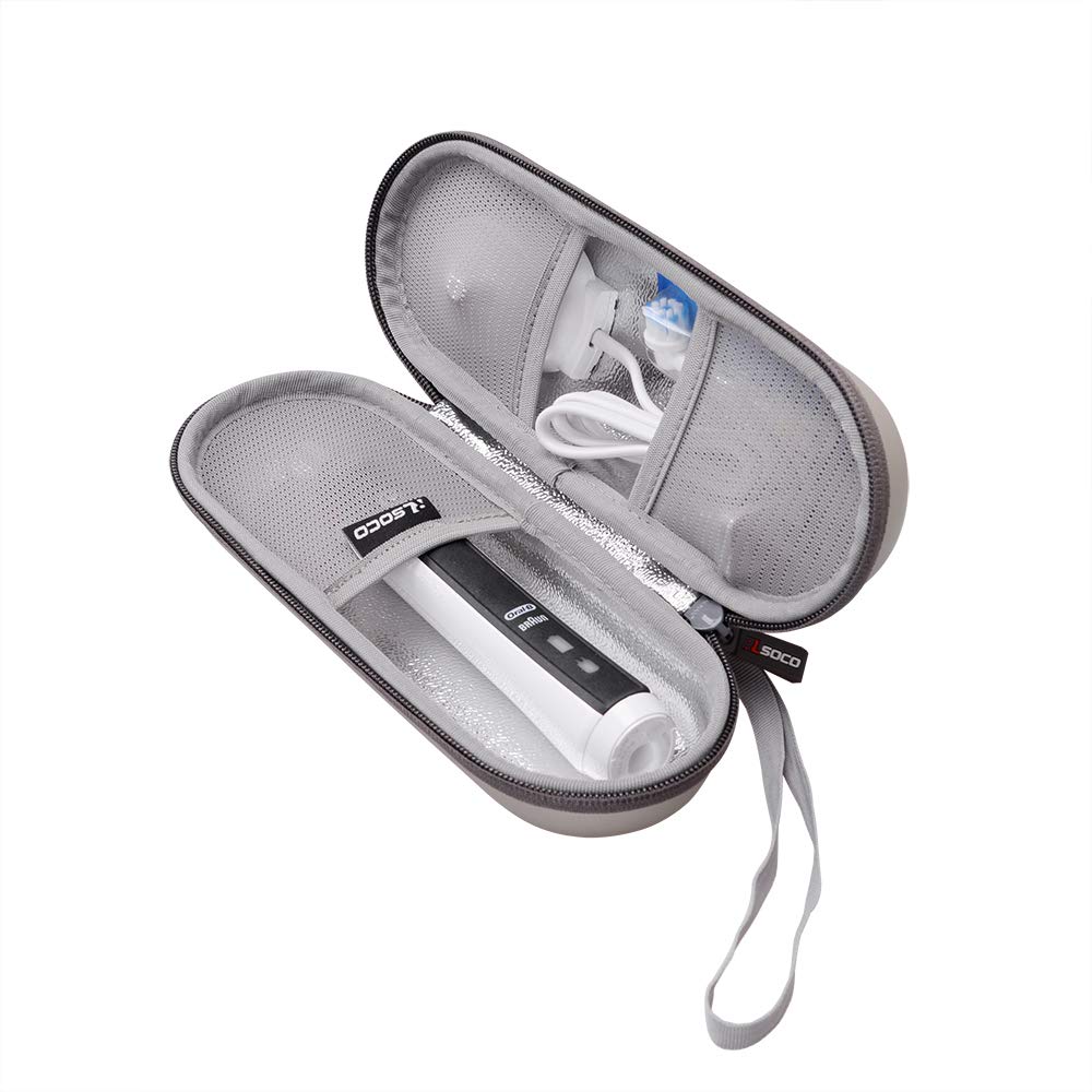 RLSOCO Travel Case for Oral-B Pro 3/Oral-B io/Smart 6 Electric Toothbrush &Compatible with Philips Sonicare EasyClean Diamondclean Electric Toothbrush-Protective Case for the Toothbrush & Charger