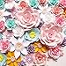 DecorInTheBox Large Paper Flower 30cm (12 inch) Wedding Photography Flower Backdrop, Birthday Wall Decor, Fully Assembled (Light Pink)