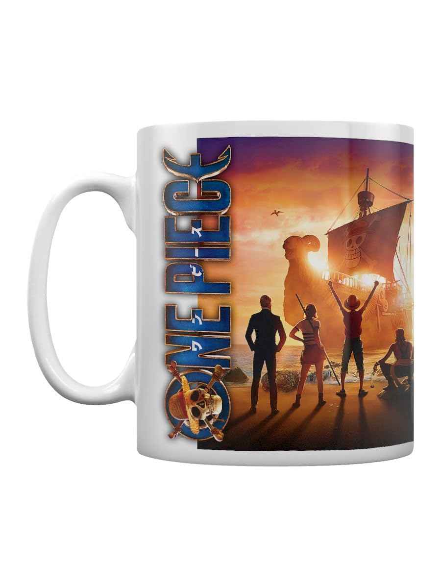 One Piece Set Sail Mug (One Size) (Orange/Blue/White)