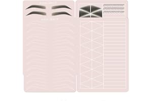 Whalrace Microblading Practice Skin, 4 Piece Sheets Double Sided Premium PMU Practice Skin, 1.5mm Thickness Microblading Silicone Practice Skin, Tattoo Practice Skins for Beginners and Artist