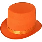 HISYI Hat British Style Adult/Kids Flat Top Hat Prom Carnivals Party Costume Felt Magician Hat for Carnivals Show Rave Party