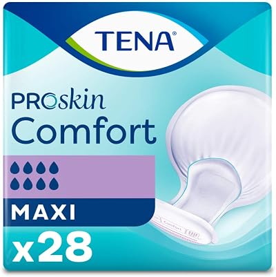 TENA Comfort Maxi Absorbent Incontinence Pads Large Shaped 28 pack