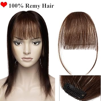 Clip In Fringe Hair Piece Human Hair 100 Remy One Piece Hair