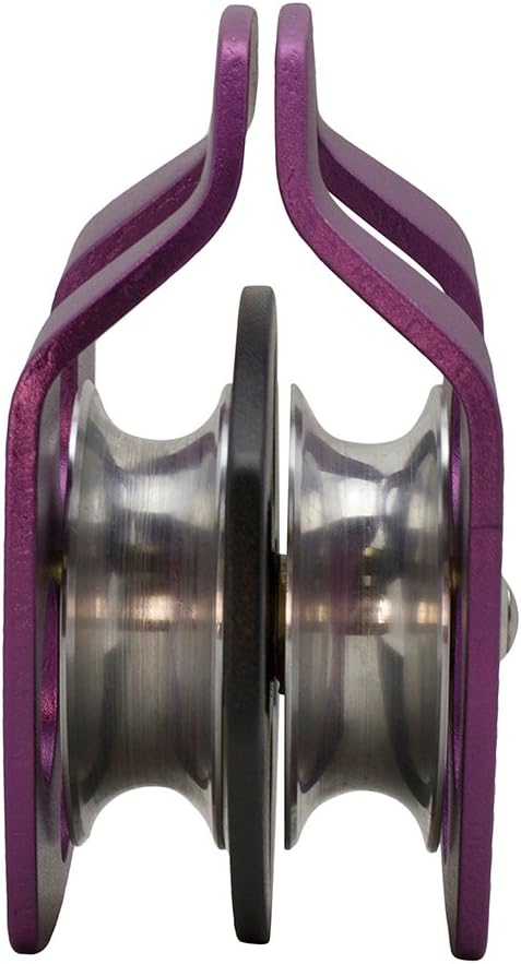 Fusion Climb Secura Double Aluminum Side Swing Pulley Purple : Climbing Pulleys : Sports & Outdoors