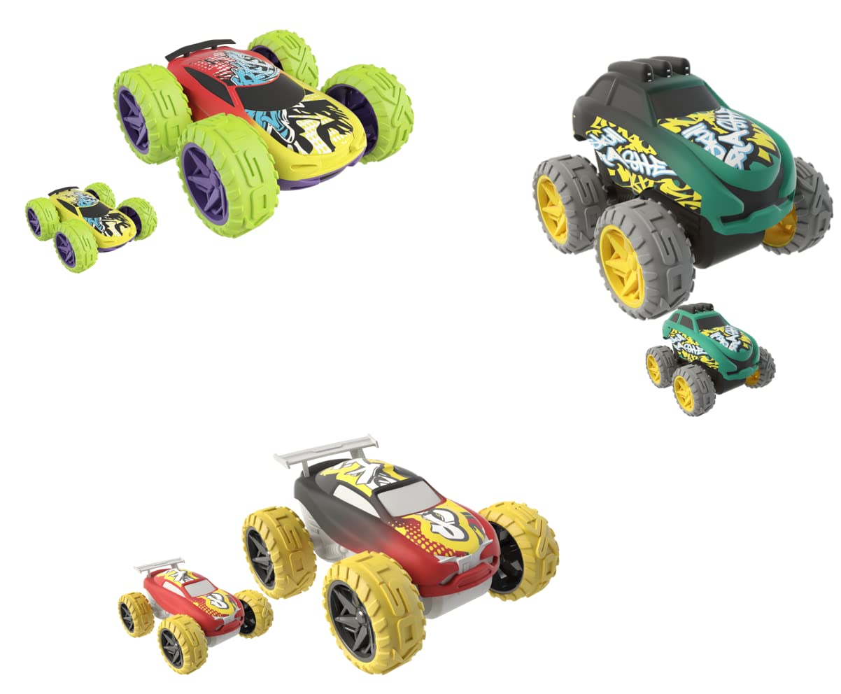 Exost Jump Pack of 3 Mini Friction Cars | 8 cm Changing Water Colour | Collector Toy | Age 5+