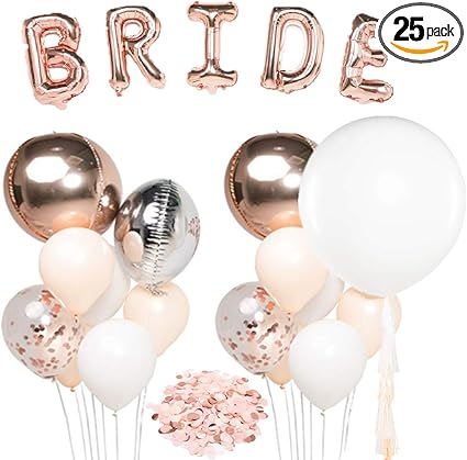 Amazon.com: UNIQOOO Rose Gold Balloons 