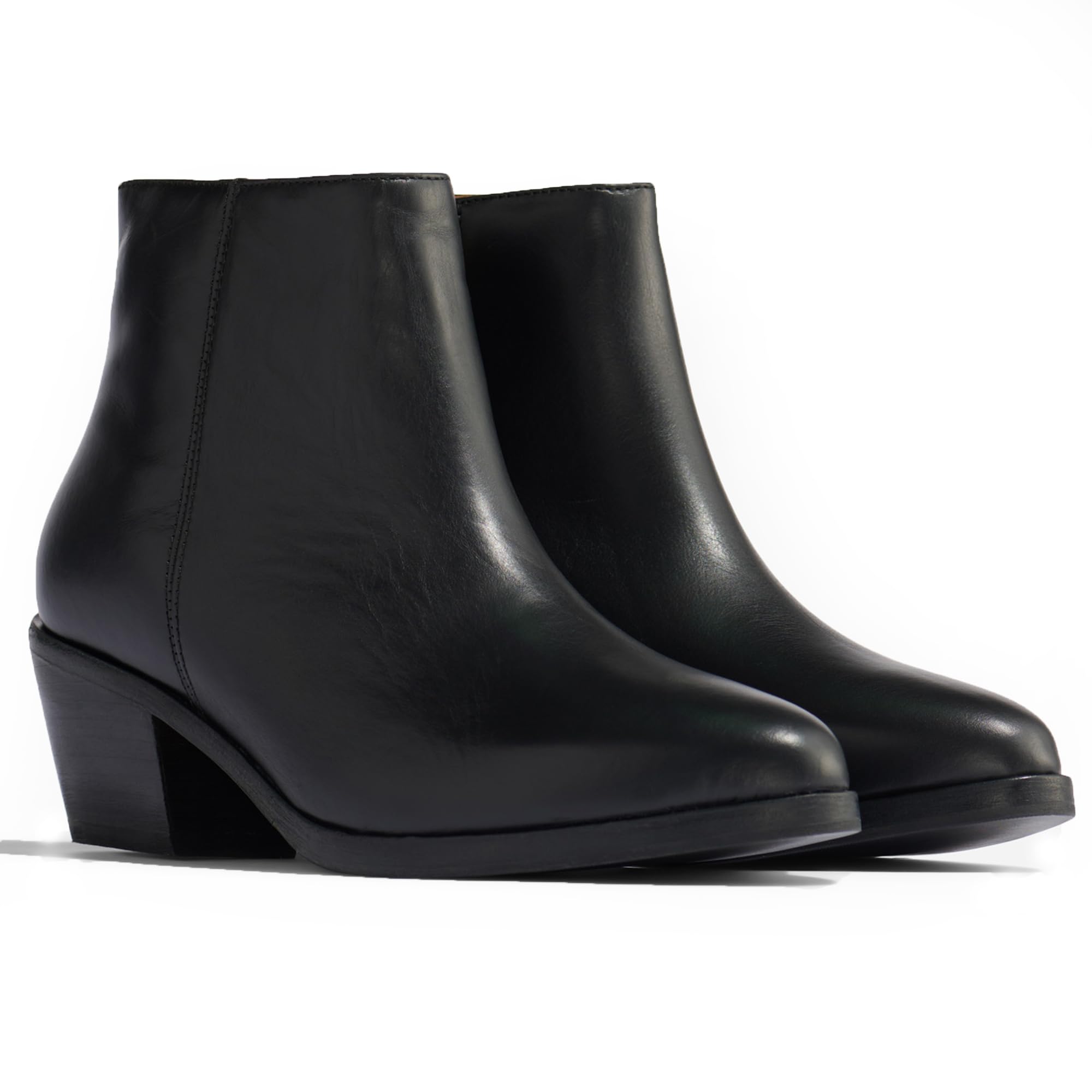 Nisolo Women's Marisa Inside Boots, Black, 8, Ankle
