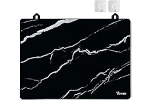 Stove Top Covers for Electric Stove, Extra Thick Natural Rubber Marble Pattern Glass Top Guard Cooktop Protector,Prevents Scr