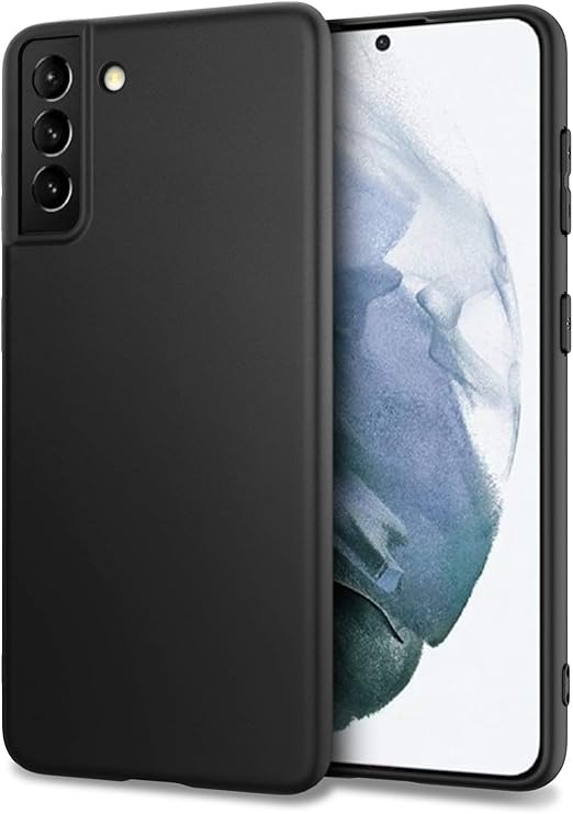 Amazon Com Dimik Case For Samsung Galaxy S21 Plus 5g Thin Slim Fit Soft Silicone Matte Finish Tpu Minimalist Phone Case Cover Compatible With Samsung Galaxy S21 6 7 Inch Black