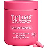 Trigg Vaginal Probiotics for Women- pH Balance, Digestion, UT- Female Health Supplement with Cranberry- Prebiotic Blend, Lactobacillus- Promote Healthy Vaginal Odor & Flora- Feminine Probiotic- 90 Ct