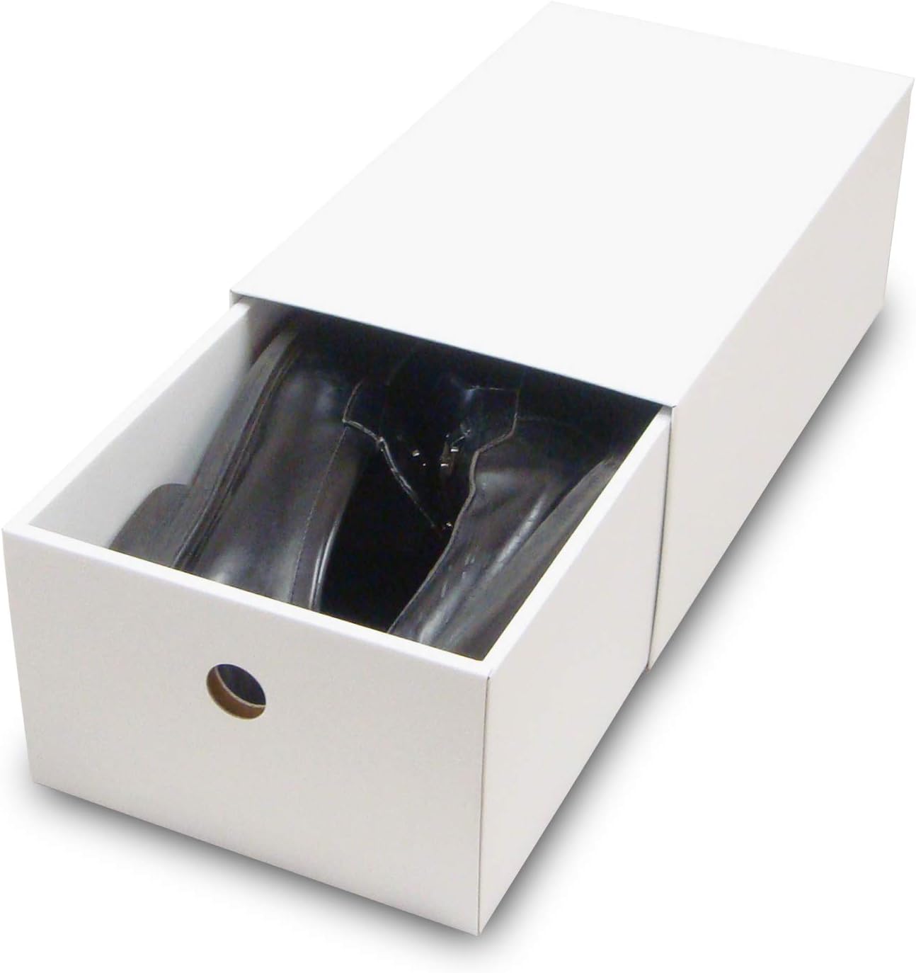 Amazon Co Jp 靴箱 引き出しタイプ 大 3 180 1 白 10枚セット シューズボックス ダンボール 段ボール 靴収納ボックス 1足用 ホワイト ホーム キッチン