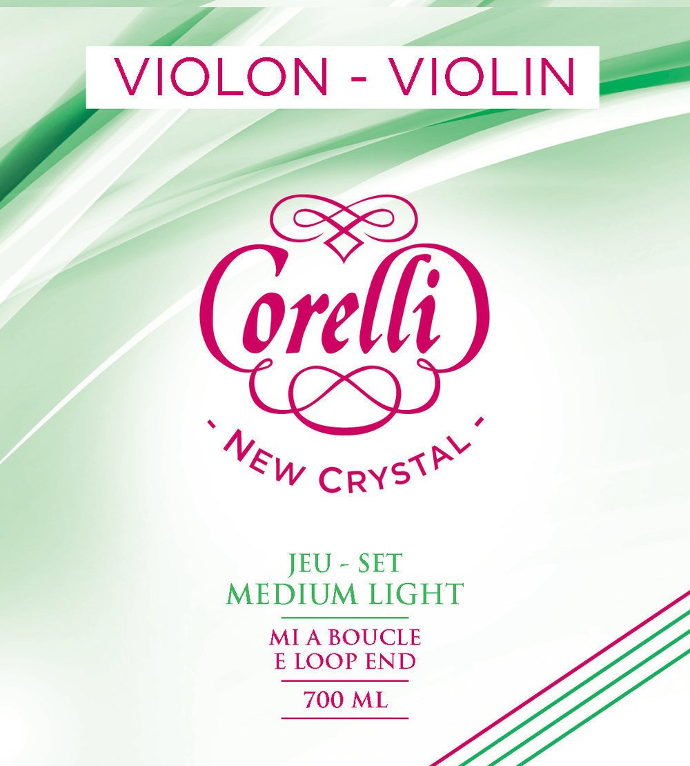 Corelli Violin strings Crystal G Stabilon-Nylon/Silver wound Light 704ML
