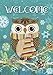 Morigins Cute Owl Christmas Holly Winter Double Sided House Flag 28x40 inch