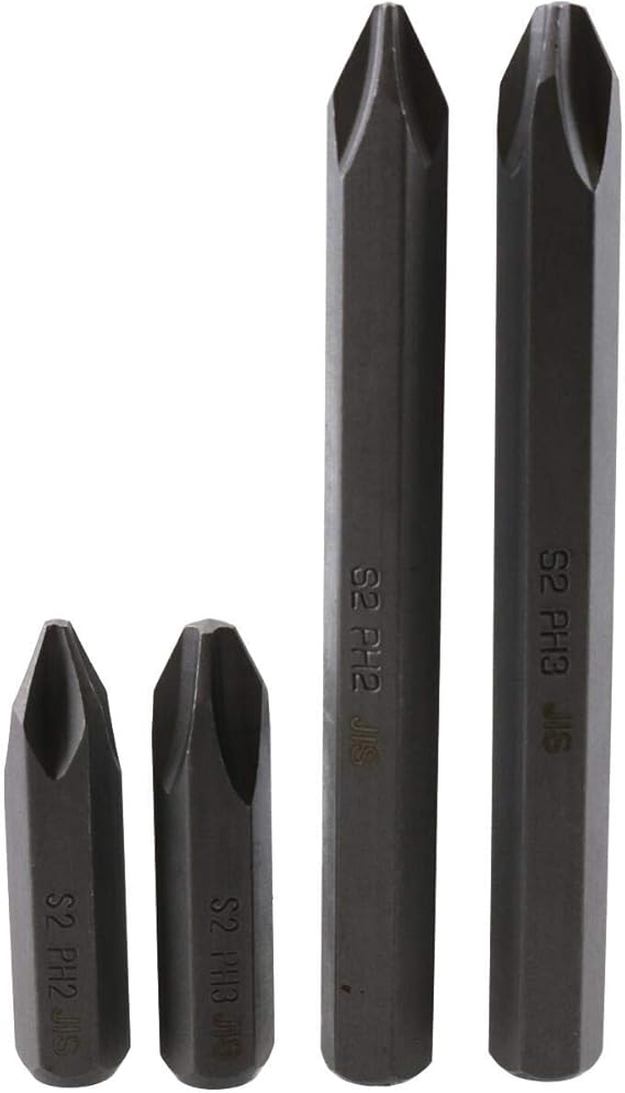 JIS Impact Driver Bit Set PH2 PH3 Short Long for Japanese Standard