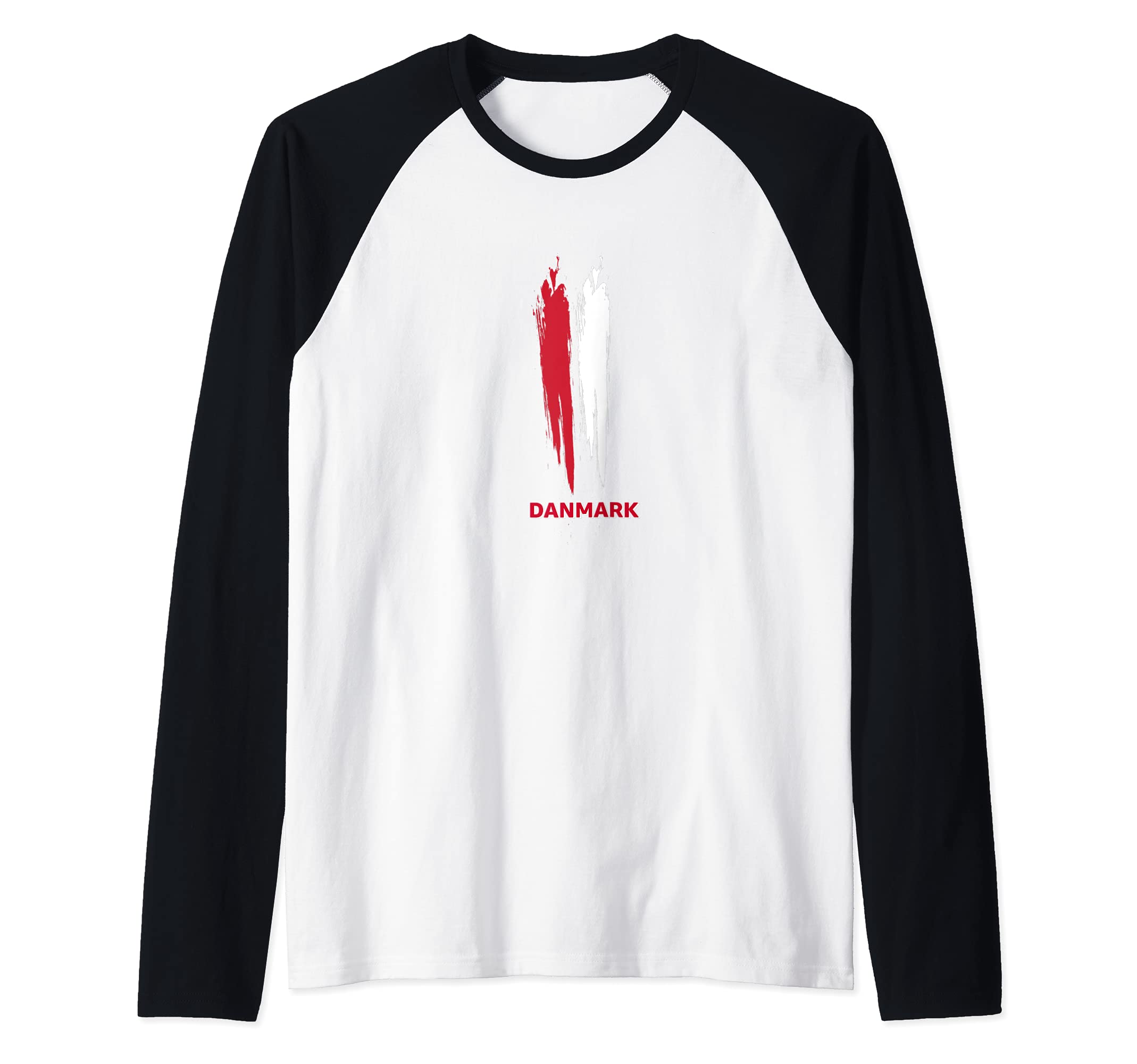 Flag Denmark Raglan Baseball Tee